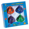 Aviv Judaica Musical Light Up Dreidel Set - Plays 2 Hanukkah Songs - 4 Pack - Assorted Colors - Plastic