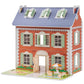 ROBUD Wooden Dollhouse for Kids, Pretend Play Toy, One Size, Orange & Green, Model RB-WDH07, Perfect for Ages 3-6