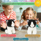 Forest & Twelfth 6'' Stuffed Black & White Cat, Soft Plush Toy, Cute Stuffed Animal For Boys And Girls, Realistic Looking Small