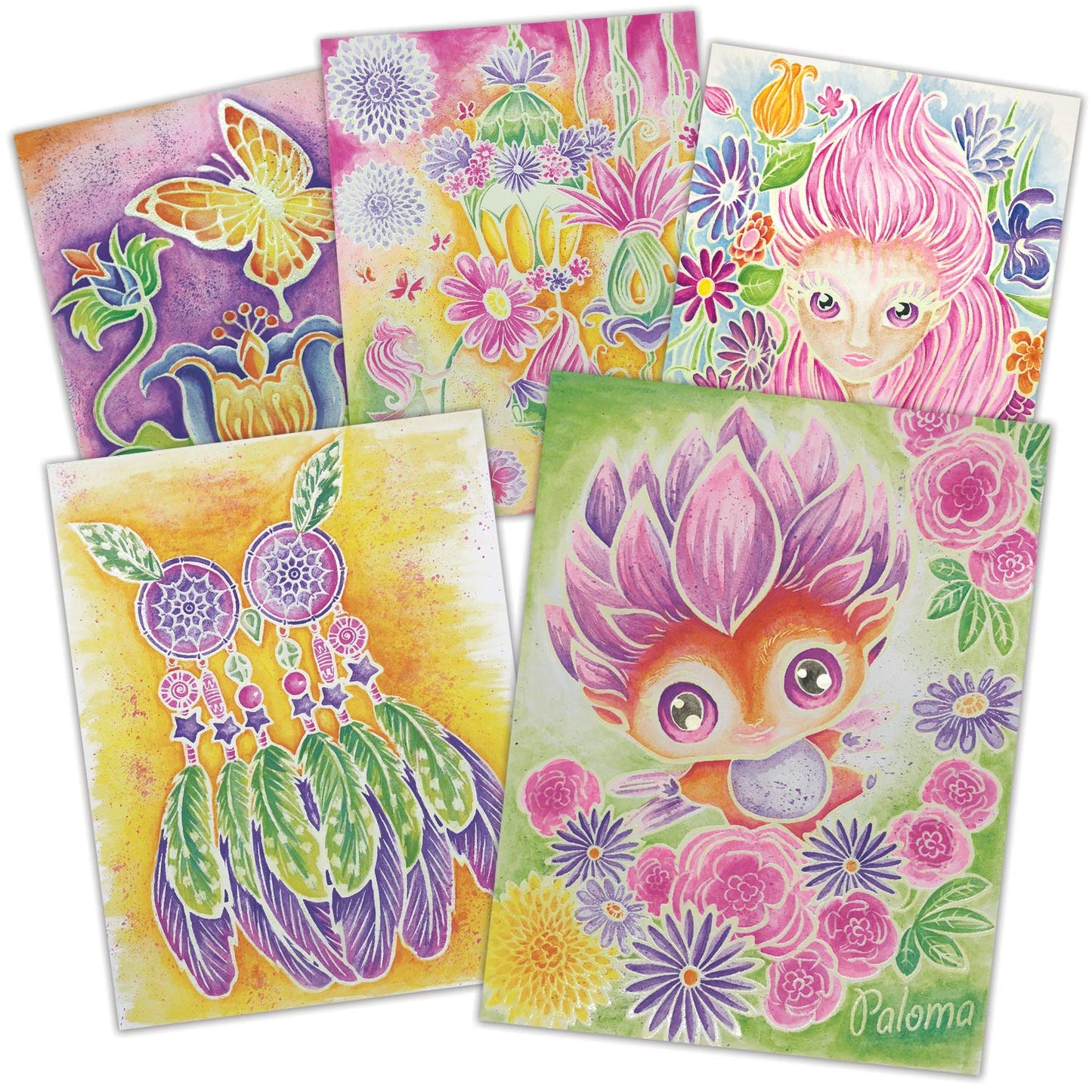 Nebulous Stars Petulias Magic Watercolor - Watercolor kit for kids - Glow-in-the-dark