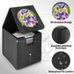 sabermaster 3D Deck Box for YGO MTG - Leather Storage for 110 Cards, 38.45 cu in, Dark Magician Girl Design
