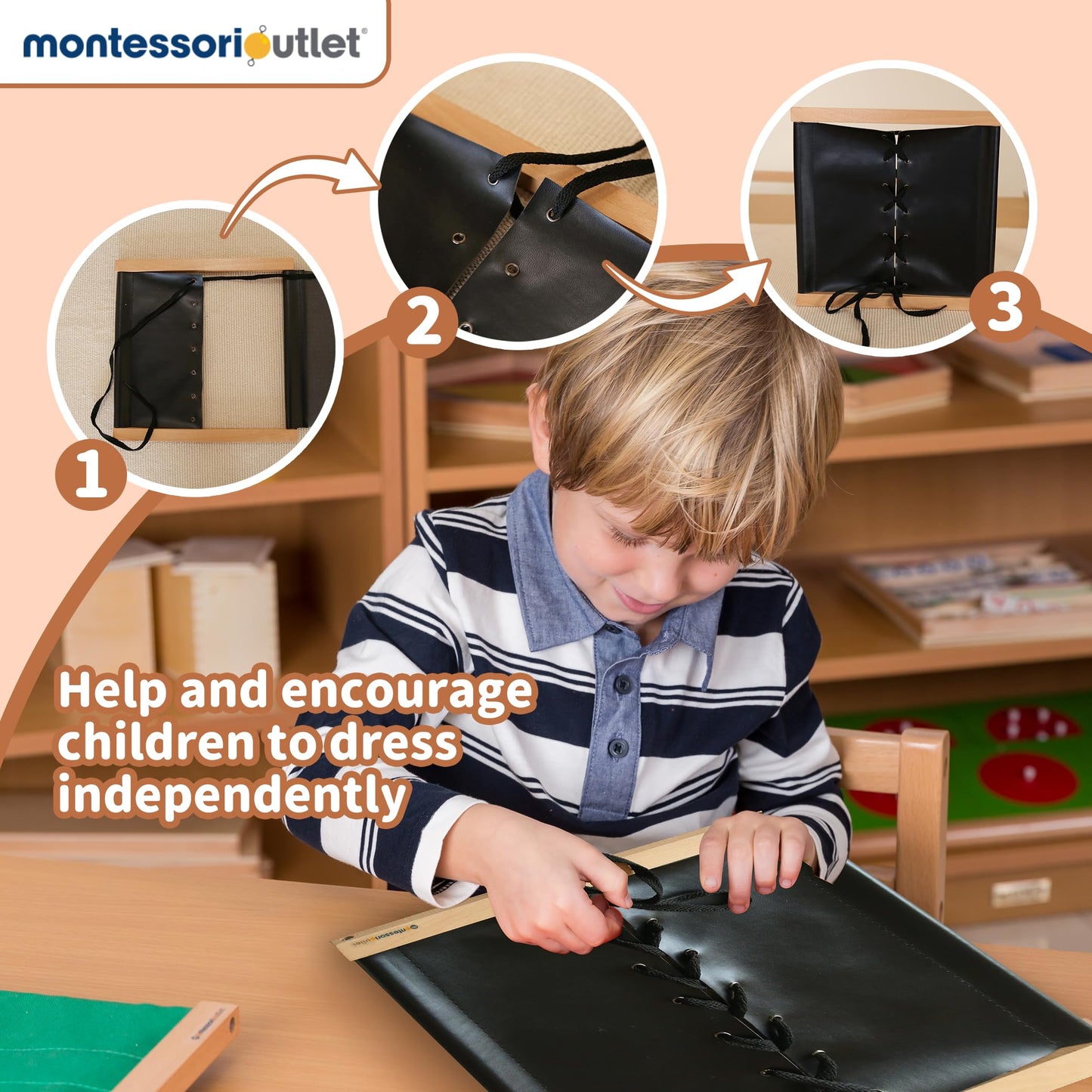 Montessori Outlet Shoe Lacing Frame