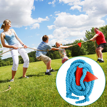 Cwlakon Tug Of War Rope For Kids And Adults, Field Day Family Reunion Birthday Party Games, Outdoor Camping Picnic Games, Backyard Carnival Games,Team Building Activities Blue
