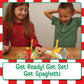 PlayMonster Ready Set Spaghetti Board Game - Multi-Player, Hand-Eye Coordination Game for Kids Ages 6+, Plastic, Model 25107