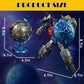 Hapystar Globe Transforming Toy, 2 in 1 Transform into Robot Action Figure, DIY Transformation Figure Toys for Kids & Adults Act