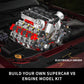Mould King V8 Engine Model Kit - 2718 Pieces, DIY Plastic Building Blocks, 36x26x32 cm, STEM Project for Adults