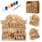 Bagji Toys Diy Wooden Nativity Scene Painting Kit For Kids & Adults | Christmas Crib Craft Set With PreCut 70 Wooden Pieces | I