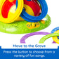 Fat Brain Toys 2-in-1 Musical Jump 'n Toss - Yellow Active Game for Kids 4+, Plastic Indoor/Outdoor Fun, Model FB192-1