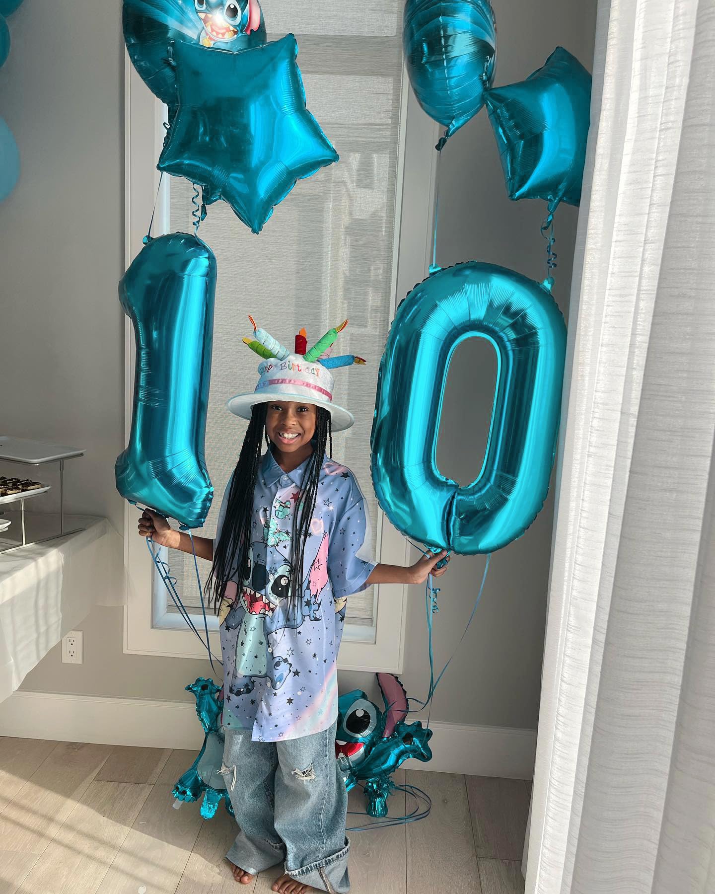 40 Inch Blue 1 Balloon For First Birthday, 1St Number Balloons Birthday Decorations For Girl Boy Kids Toddler Baby, One Giant Nu