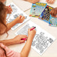 Wiooffen 168 Pages Treasure Hunt Maze Books For Kids Ages 3-8, 6-Pack- 6 Beginner Level Kids Activity Books Busy Books - Treasur