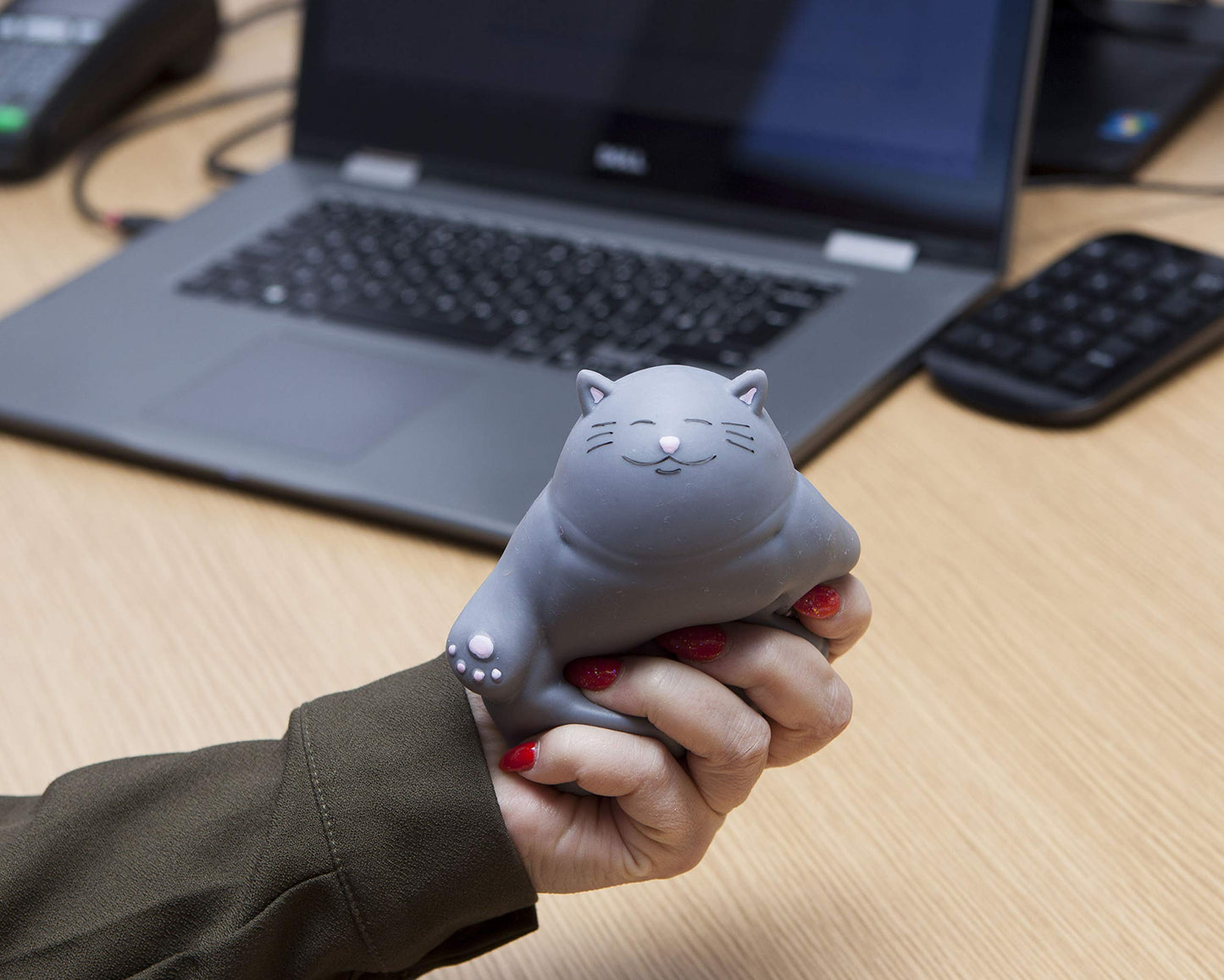 Boxer Gifts Kalma Kitty Stress Relief Toy | Unique Stress Balls For Adults & Teens - Squishy Fidget Toys For Anxiety - Cool Desk Accessories For Cat Lovers