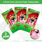 Kasyat Farm Animals Party Tablecloth Farmhouse Disposable Plastic Table Cover Barnyard Farm Animal Theme Party Decorations For Picnics Baby Shower Boys Girls Birthday Party Supplies, 108 X 54 Inch