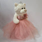 KINNEX COLLECTIONS SINCE 1997 20 Teddy Bear with Elegant Dress (Centerpiece) ~ B16631N-30M (Rose Gold)