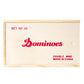 Premium Set Of 55 Double Nine Dominoes With Wood Case, Brown