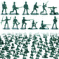 Lovestown 200Pcs Army Men Toy Soldiers, Green Soldier Figures Plastic Army Men Playset 10 Poses For Boys Birthday Gift