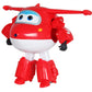 Super Wings - 5' Transforming Airport Airplane Toys Collection Playset Vehicle Action Figures | Plane To Bot | Fun Preschool Toy Plane For 3 4 5 Year Old Boys And Girls | Gifts For Birthday Kids