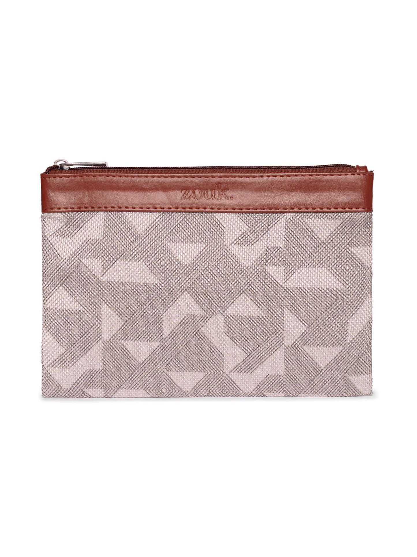 Zouk Aravalli Abstract Printed Multipurpose Classic Utility Pouch For Women