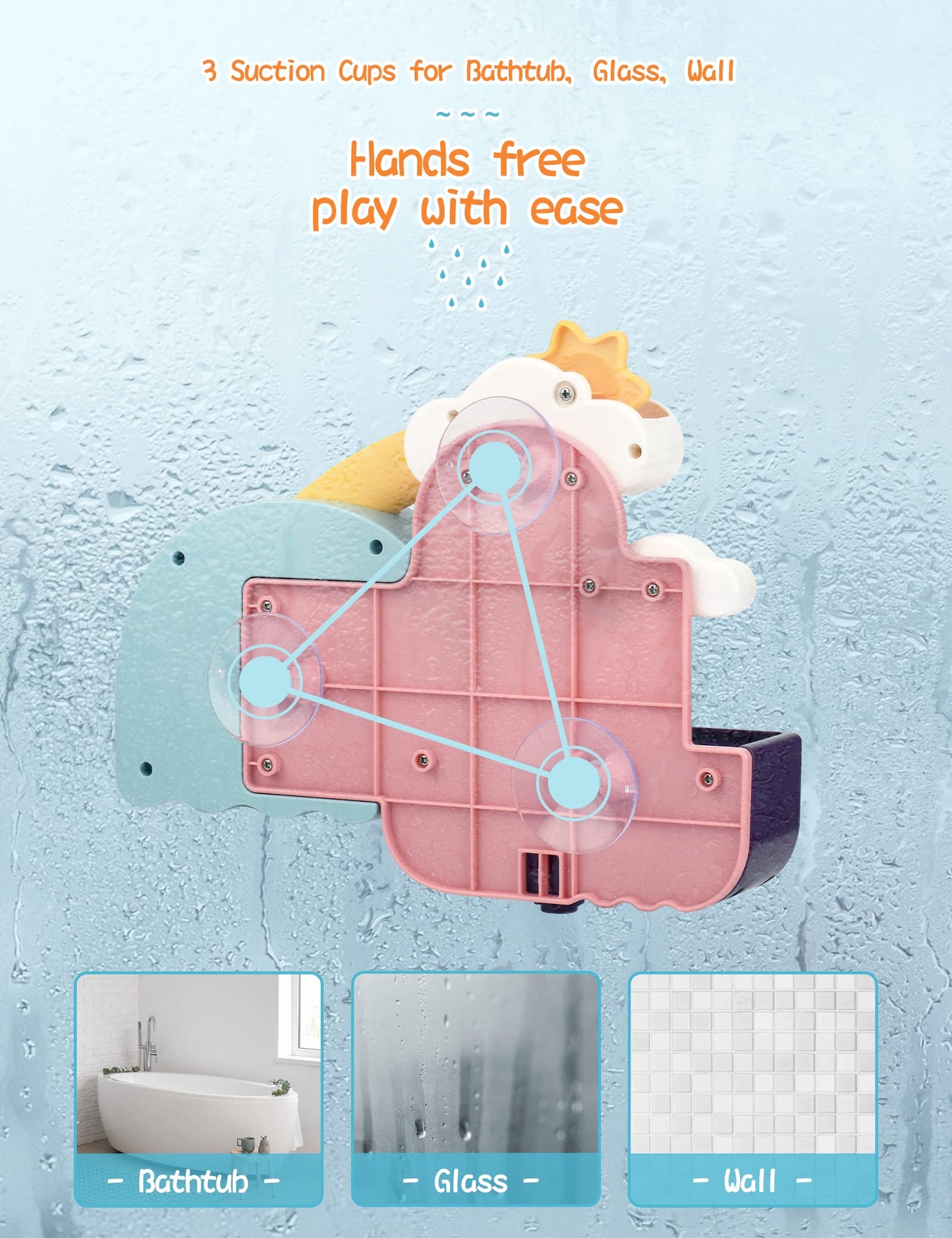 Ti-Too Baby Bath Toys, Fun Simple Physics Educational Bathtub Water Toy, Bath Time Fun Splash Toys For 1, 2, 3+ Year Old Boys Gi