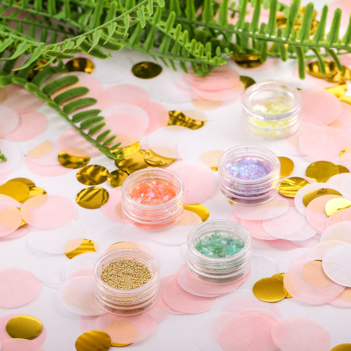 Whaline Round Tissue Confetti 6000 Pcs Paper Table Wedding Confetti Dots for Christmas, Wedding,Birthday Party,Baby Shower,Valen