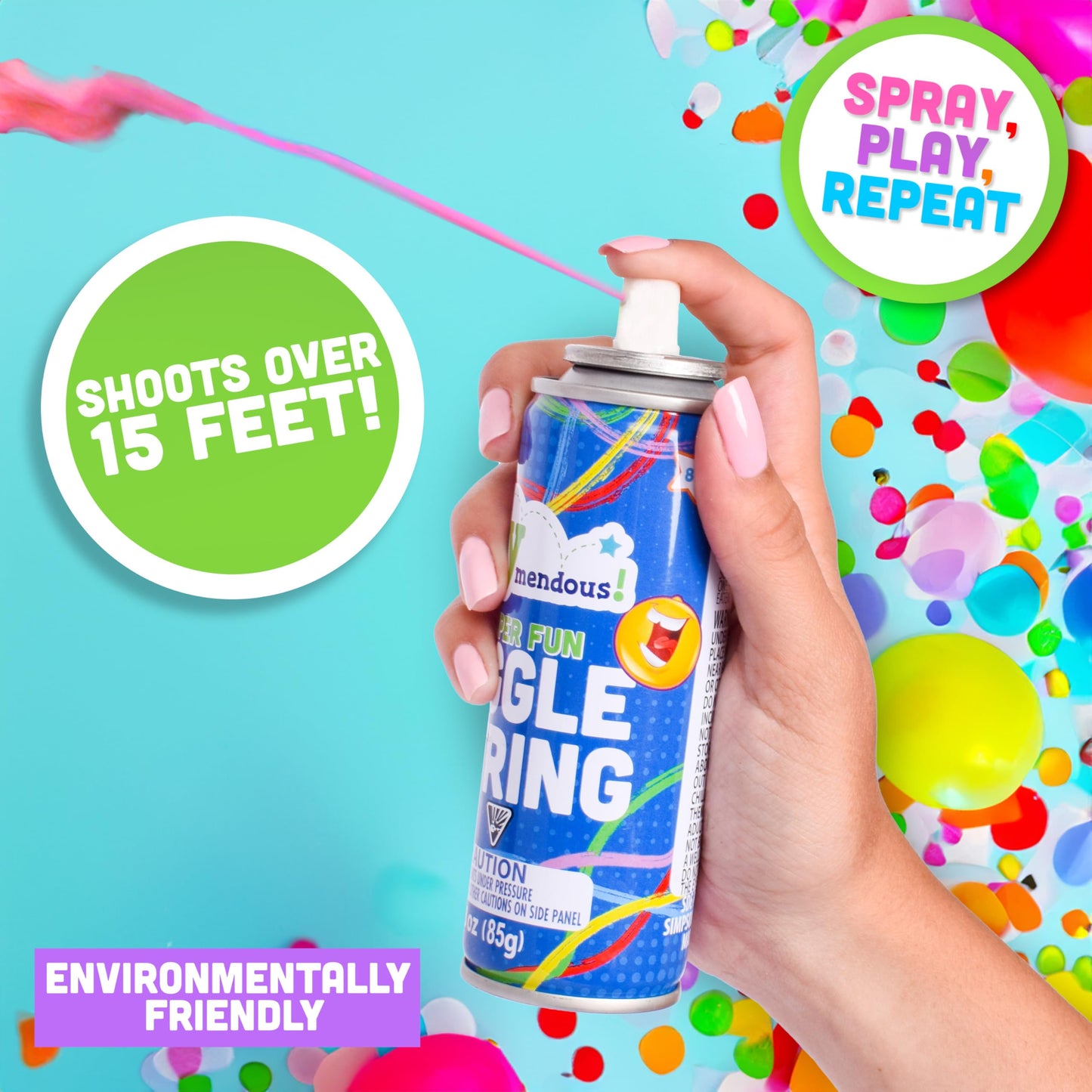 Sunny Days Entertainment Party Pack - 12 oz Stretchy Streamers, Non-Toxic, Multi-Color Celebration, Model 320292-AZSC