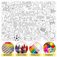 Naozinebi Back To School Coloring Poster For Kids Giant Coloring Poster Large Welcome Back Coloring Tablecloth Jumbo Coloring Bo