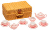 Childrens Porcelain Play Tea Set - 13pcs, Light Pink