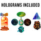 Conquest Journals Harry Potter Slytherin Vinyl Stickers, Unique Stickers Including Holograms, Waterproof And Uv Resistant, Great For All Your Gadgets, Potterfy All The Things (120 Pack Variety Bundle)