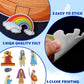 SmoothNovelty 12 Pack Flannel Felt Board Stories Set with a Foldable Board for Preschool Activities Boys Girls(Bible)