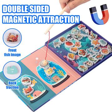 Travofun Magnetic Fishing Game For Kids 3-8 - Perfect Travel Toy For Toddlers - Fun Road Trip & Airplane Activity - Camping Game