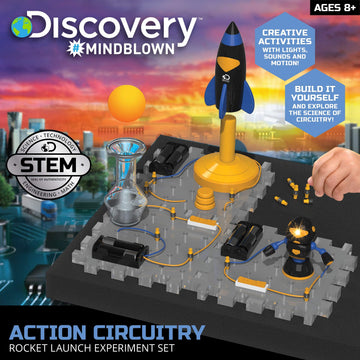 Discovery #Mindblown Action Circuitry Electronic Experiment Complete Stem Set, Build-It-Yourself Engineering Toy Kit, Explore Th