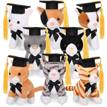 8 Pieces Plush Pets 5 Inch Stuffed Animals Bulk Assorted Cute Stuffed Pet Animal Plush Toys Small Plush Animals For Halloween Ki