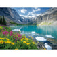 300 Piece Puzzle for mature-themeds- Ice Lake & Wildflower Jigsaw Puzzle - Scenic Nature Puzzle for Relaxation - Great Gift for mature-themeds  Teens & Kids - Fun & Soothing Art - 20.5 x 15 in