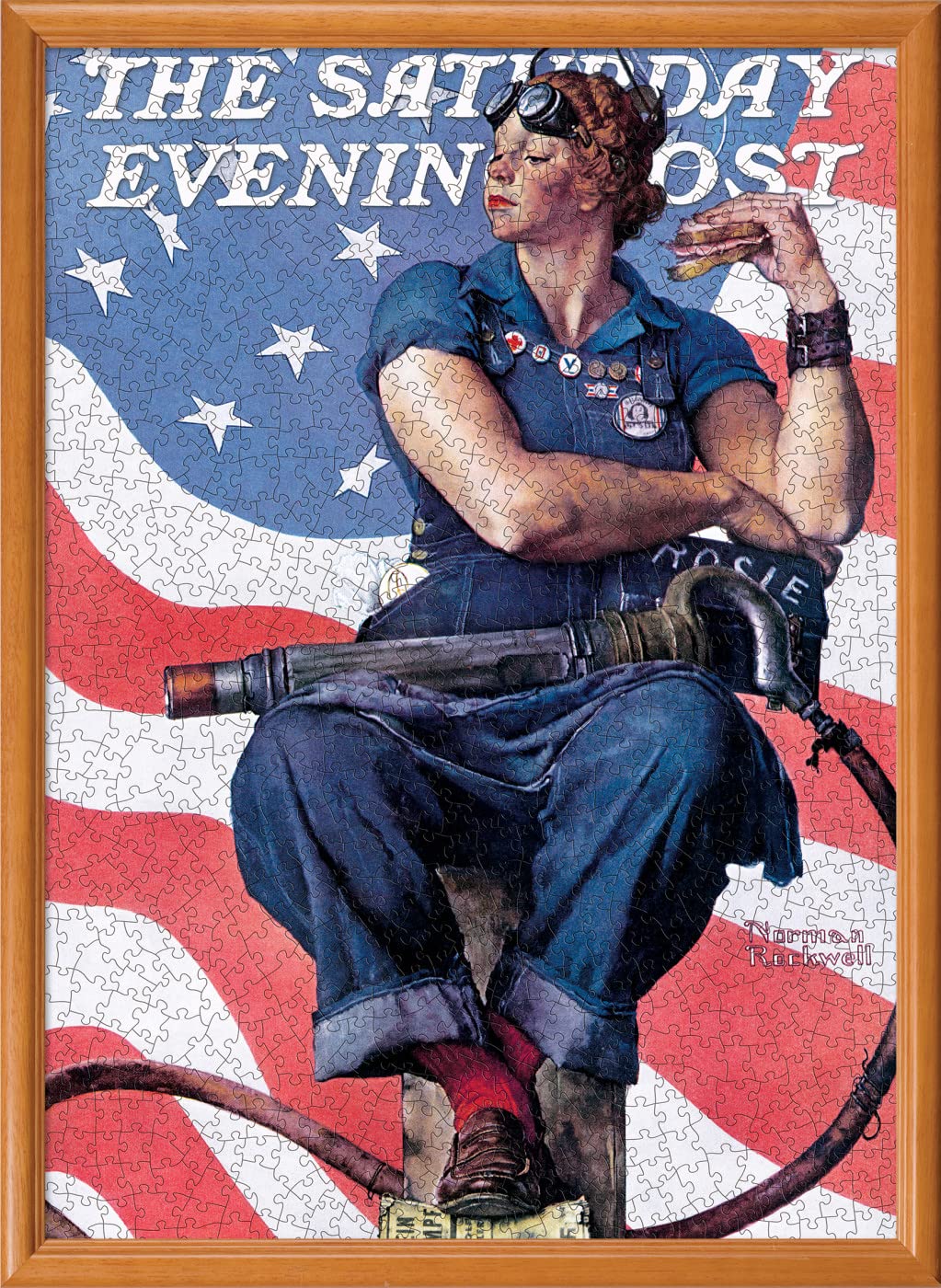 Masterpieces 1000 Piece Jigsaw Puzzle For Adults, Family, Or Youth - Rosie The Riveter - 19.25''X26.75''