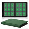 Toploader Binder Trading Card Binder Storage Hold up 288 Cards 9-Pocket Top Loader Binder with Sleeves for 3x4 Rigid Toploaders Hard Cases (9Deep Green)