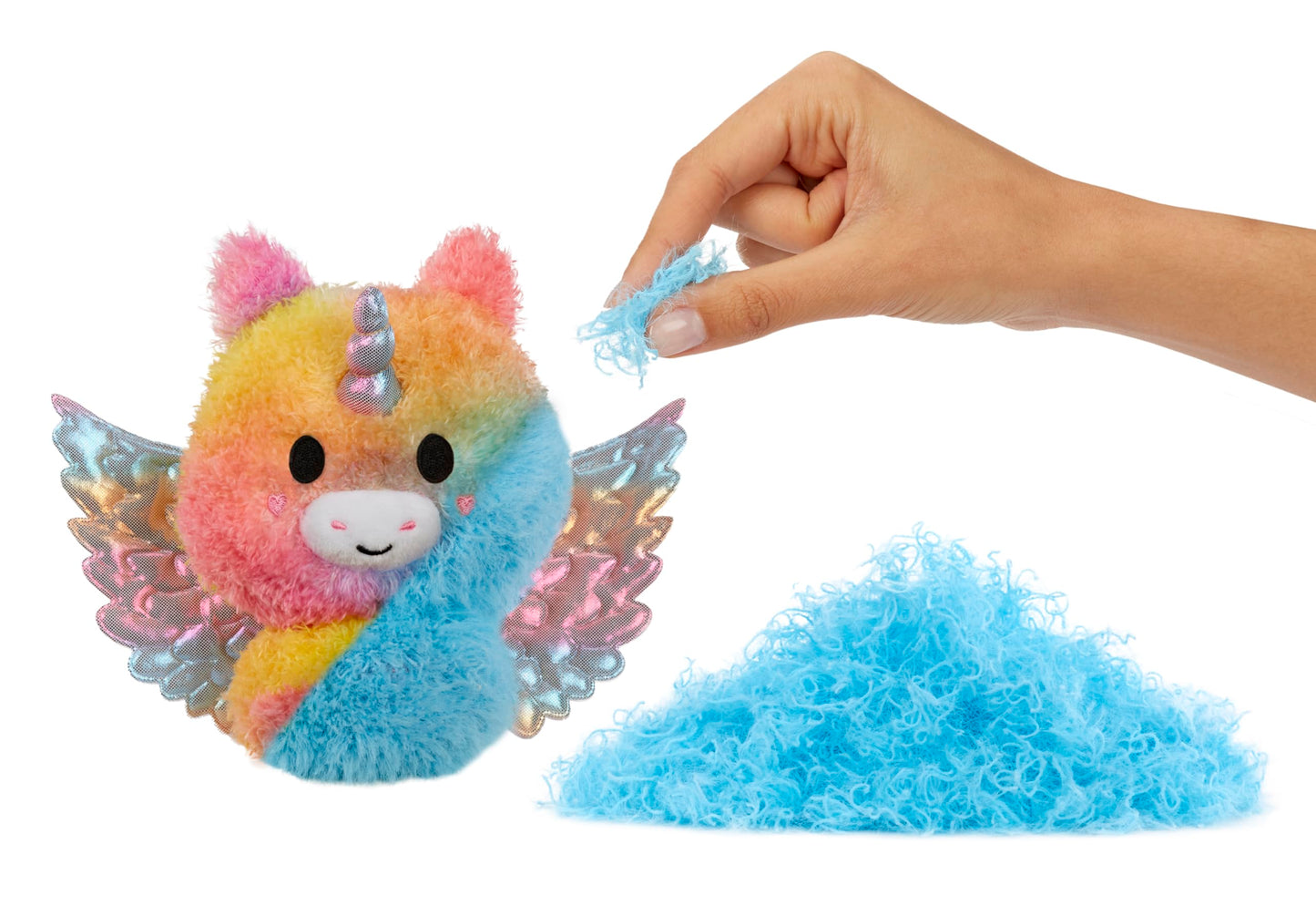 Fluffie Stuffiez Pegasus Small Collectible Feature Plush, Surprise Reveal Unboxing With Huggable Asmr Fidget Diy Fur Pulling, Ul