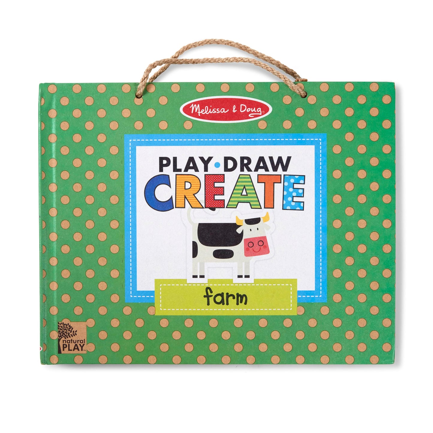 Melissa & Doug Reusable Drawing & Magnet Kit – Farm, 38 Magnets, 5 Dry-Erase Markers, 11.9 x 9.5 x 1.25 inches