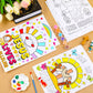 Zhanmai 30 Pcs Easter Color Your Own Funny Religious Posters DIY He Lives Easter Crafts Bulk Coloring Religious Cross Butterfly
