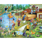 Bits And Pieces – 4-In-1 Multi-Pack 300 Piece Jigsaw Puzzles For Adults – Fun On The Farm By Artist Sandy Rusinko, Completed Puzzle Size: 16' X 20'