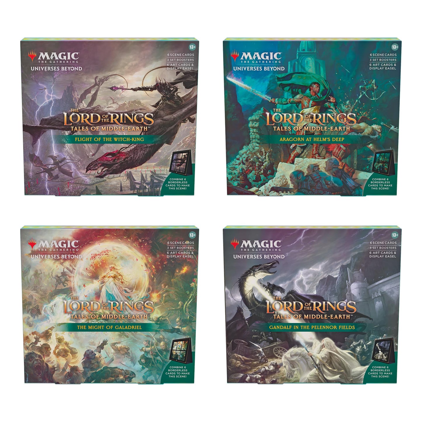 The Lord Of The Rings: Tales Of Middle-Earth Scene Boxes - All 4 For Magic: The Gathering