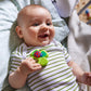 Haba Silicone Teethers For Babies 6-18 Months - Shamrock Saint Patty'S Day Themed Silicone Teether Ring And Grasping Toy For Saf