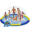 Splash Pad Sprinkler For Kids, 127'' Extra Large Non-Slip Baby Play Mat - 3 Colors, Dog Pool Toys, Toddler Outdoor Toys For Ages