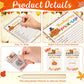 135 Pieces Thanksgiving Party Games Sets, 125 Funny Happy Holiday Party Games Paper Cards with 10 Editable Pencils Gifts for Tha
