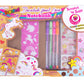 Hot Focus Diy Unicorn Notebook Kit - Decorate Your Own Journal Diary With 4 Scented Gel Pens, Scratch ‘N Sniff Unicorn Stickers And Stencils