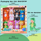 Dollbie 8 Pack Mini Baby Dolls - 4 Inch Animal Theme Lifelike Baby Dolls For Girls