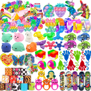 109 Pcs Party Favors For Kids 4-8, Pop Fidget Toys, Goodie Bag Stuffers, Treasure Box Toys For Classroom, Carnival Prizes, Pinat