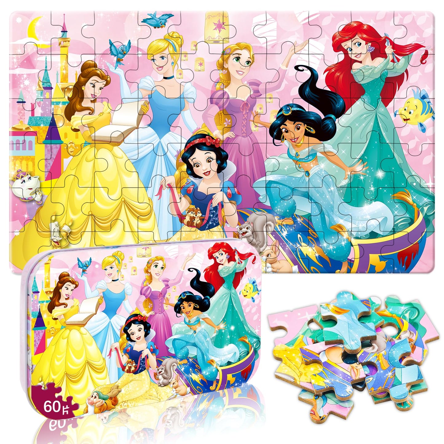 60 Piece Kids Puzzles  Puzzle for Kids Ages for 5 6 7 8 9 10 11 12 Boys and Girls Toy Puzzles