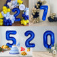 40 Inch Giant Navy Blue Number 15 Balloon, Helium Mylar Foil Number Balloons For Birthday Party, 15Th Birthday Decorations For K