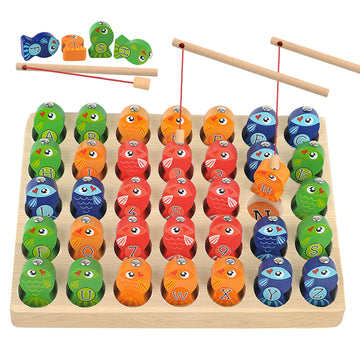 Toddler Learning Educational Toys For 2 3 4 5 Year Old Boys Girls Wooden Magnetic Fishing Kids Toys Games Letters Abc Numbers Alphabet Puzzle Montessori Toys For Ages 2+ Stem Preschool Education Gifts