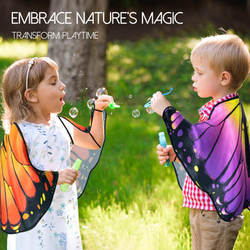 Irolewin Kids-Butterfly-Wings For Girls Toddler Princess Dress-Up Costume Child Bug Toys As Birthday Party Gifts Fairy Play