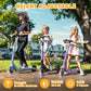 CBD Electric Scooter for Kids  6 Mph Top Speed  Up to 5 Miles Range  5.3  Solid Tires Wheel and Front Light  Kick Scooter Adjustable Height for Kids Age 6-12  Black